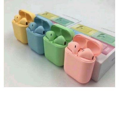 i12 Color bluetooth buds (Single Charge last Upto 4 Hrs.)