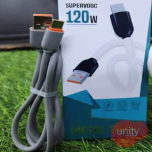 120 Watt Charging Cable SuperVooc Support all Phones USB to Type C