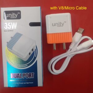 35 Watt Unity Charger Two USB Port (1 Year Warranty) Select Cable Type