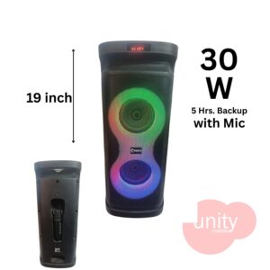 RGB Party Speaker 30Watt with upto 5 Hr backup