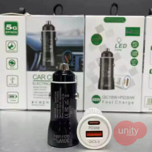 Car Charger 3.0 QC + PD (20W Fast Charging Support)