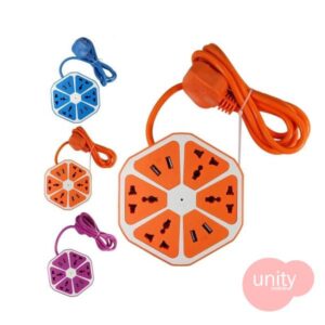 Chakri Board - Extension Board For Phone Charging USB + 3 pin plug all together