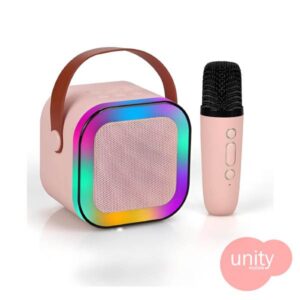 Karaoke Speaker with RGB Lights & 1 wireless Mic with BT