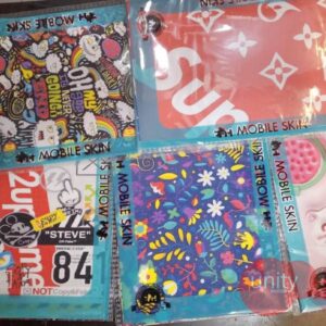 Premium Back Lamination Sticker Glittering Shine (Mix color & Design )