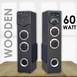 Powerful Bass Boost Speaker 60Watt Wooden Speaker Wholesale