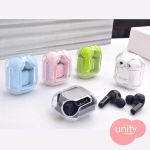 TWS Ultrapod Max 5.3 Crystal Transparent Digital display Buds (Hot Selling)