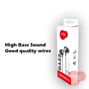 Unity Original Handfree Earphone with Guarantee (Box Packing)